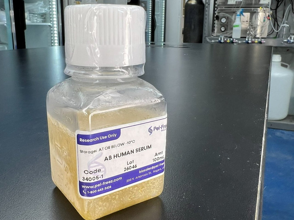 How to thaw frozen serum: refrigerator or water bath, then aliquot