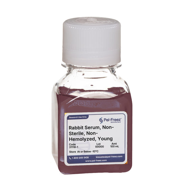 Rabbit Serum, Non-Sterile, Non-Hemolyzed, Young