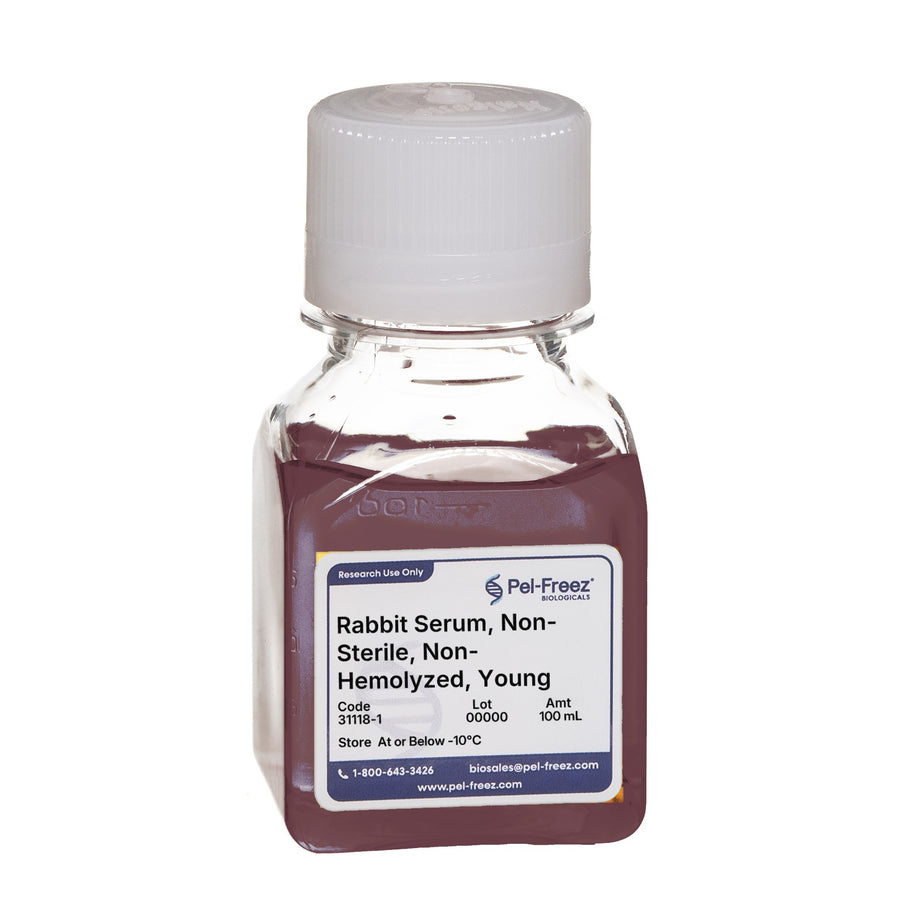 Rabbit Serum, Non-Sterile, Non-Hemolyzed, Young