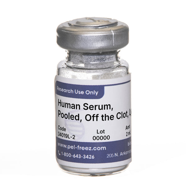 Human Serum, Pooled, Off the Clot, Lyophilized