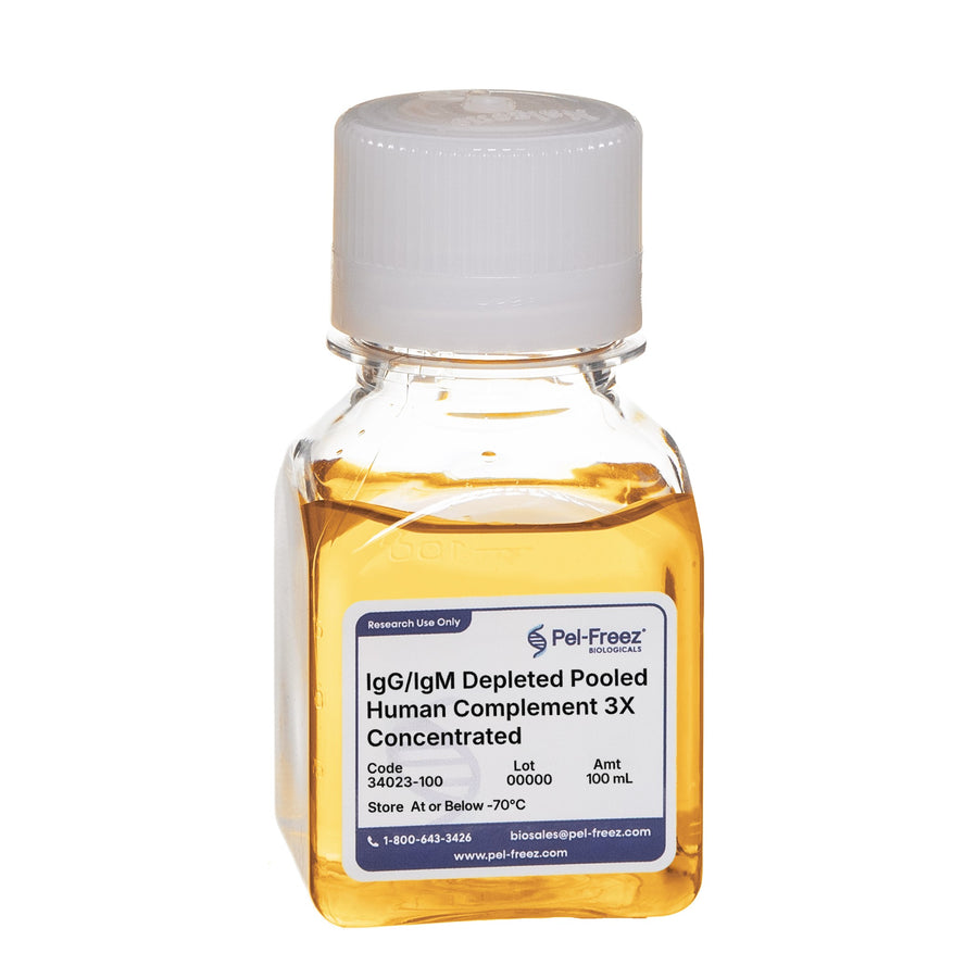 Human Complement, Pooled, IgG/IgM Depleted, 3X Concentrated