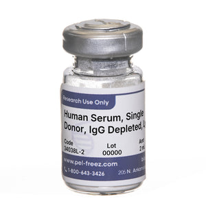 Human Serum, Single Donor, IgG Depleted, Lyophilized
