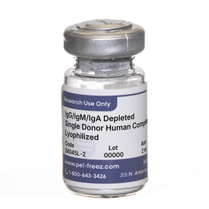 Human Complement, Single Donor, IgG/IgM/IgA Depleted, Lyophilized