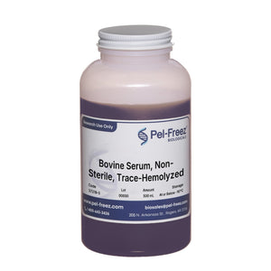 Bovine Serum, Non-Sterile, Trace-Hemolyzed