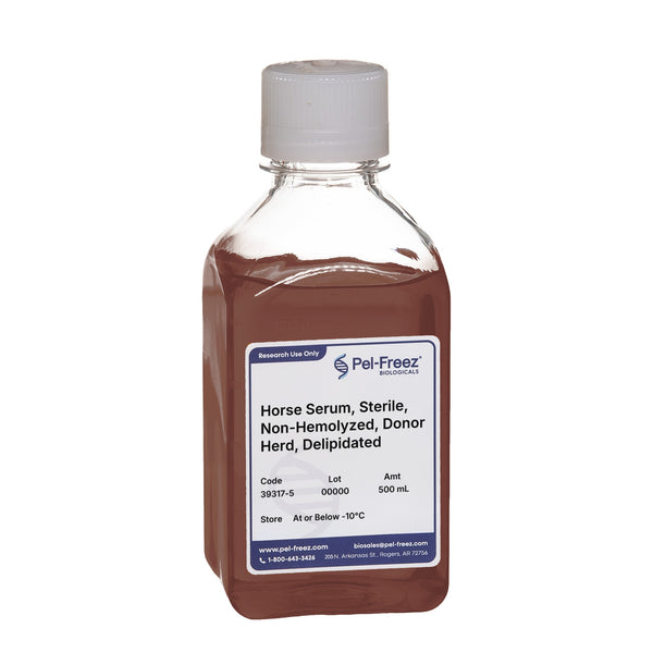 Horse Serum, Sterile, Non-Hemolyzed, Donor Herd, Delipidated
