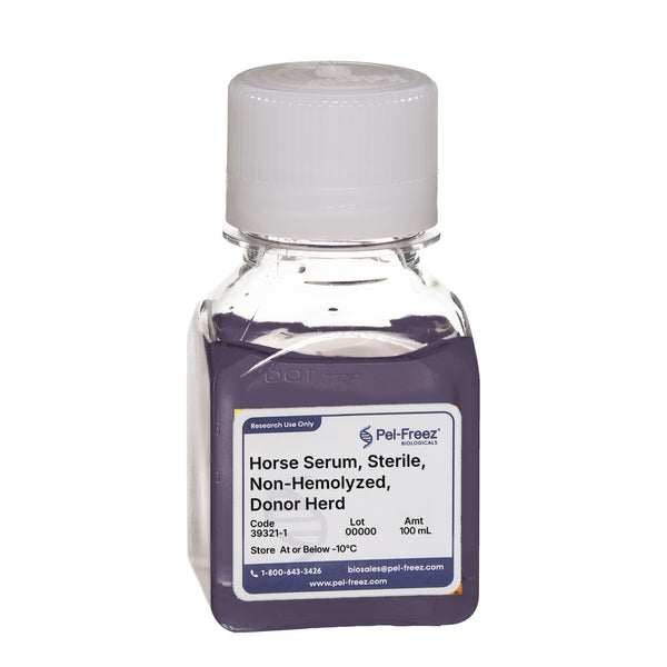 Horse Serum, Sterile, Non-Hemolyzed, Donor Herd