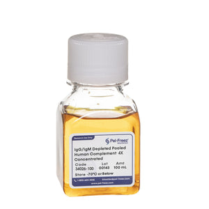 Human Complement, Pooled, IgG/IgM Depleted, 4X Concentrated