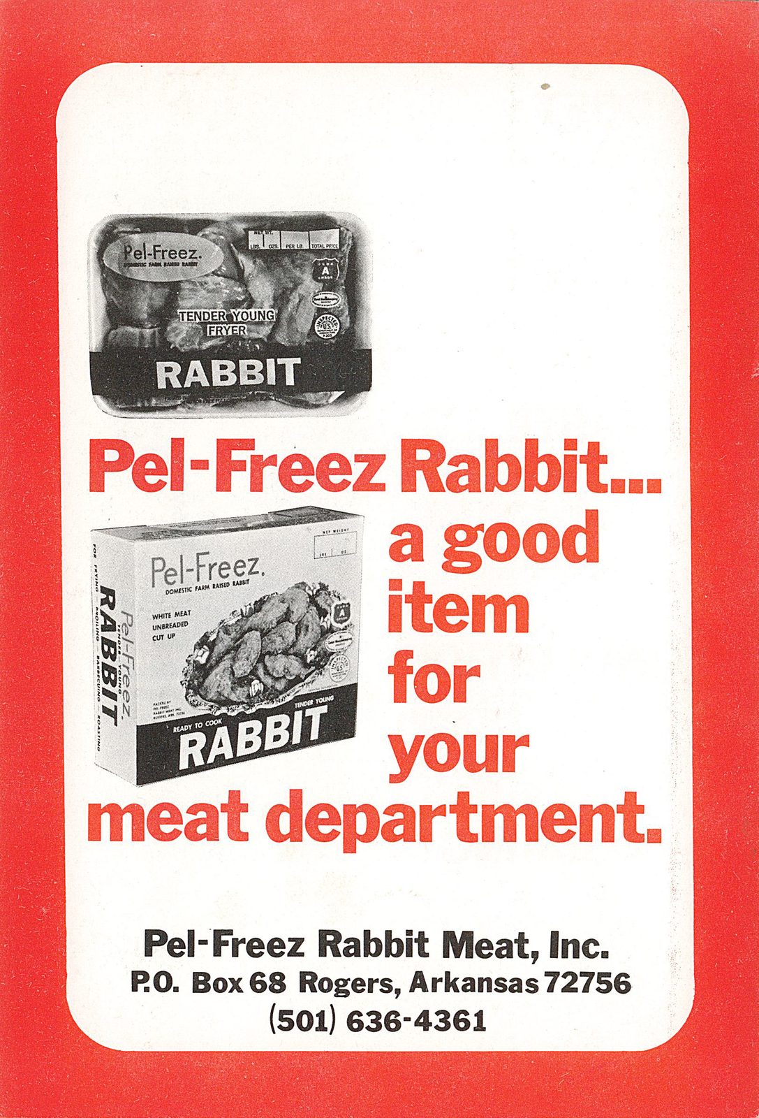 “For Grocers”: a Pel-Freez point-of-sale card