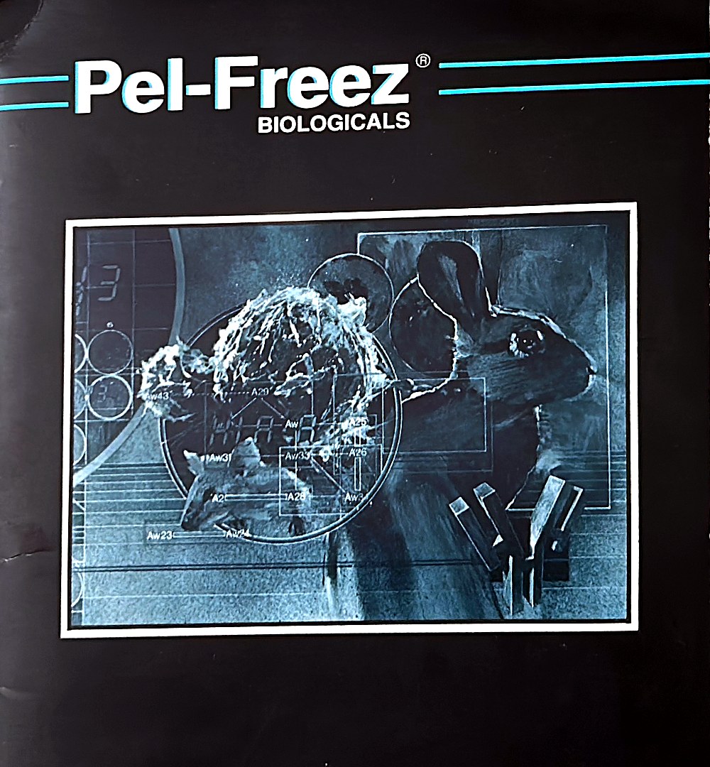 Pel-Freez Biologicals catalog from the tissue-typing years