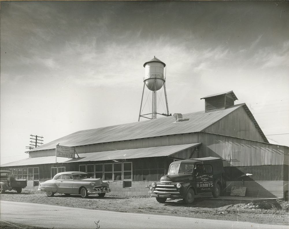 The Rogers, Arkansas plant in the former Rogers Canning building, 1950s
