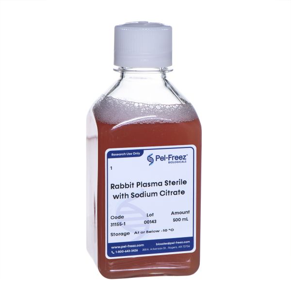 Rabbit Plasma Sterile with Sodium Citrate Young