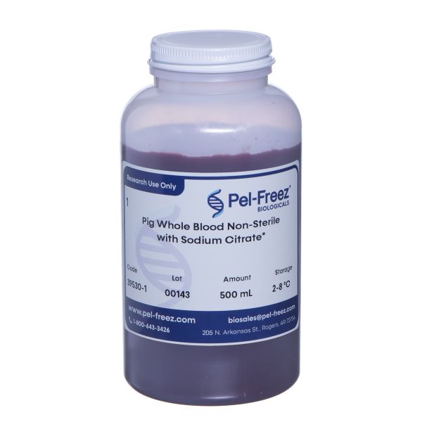 Pig Whole Blood Non-Sterile with Sodium Citrate