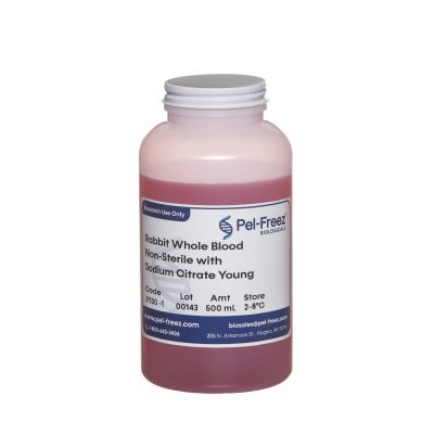 Rabbit Whole Blood Non-Sterile with Sodium Citrate Young