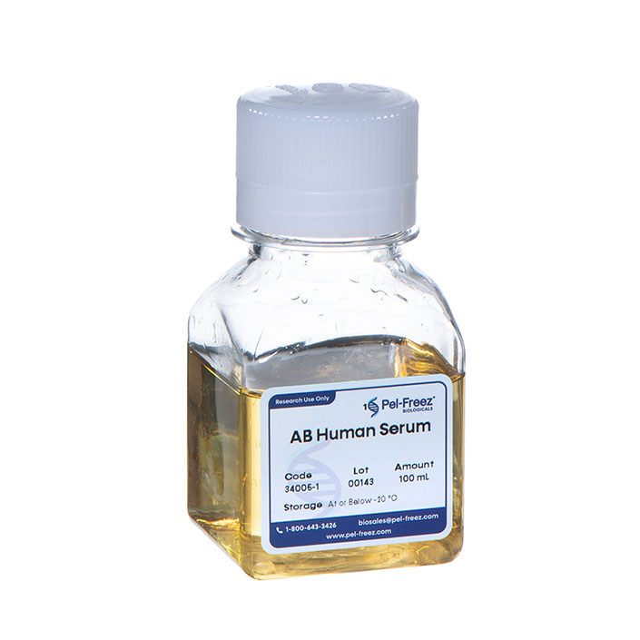 Bottle of human blood products, AB human serum